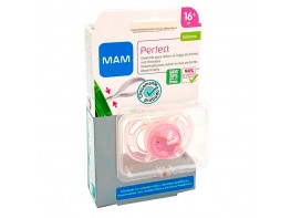 Imagen del producto Mam baby chupete rosa de silicona perfect 16+