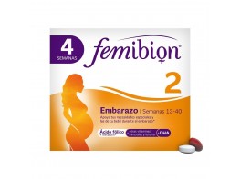 Imagen del producto Femibion 2 multivitaminas mujer embarazo con ácido fólico 28caps + 
28comp