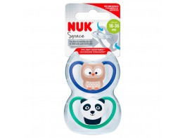 Imagen del producto Nuk Space chupete de silicona 2u