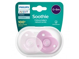 Imagen del producto Avent chupete soothies silicona 0-6 meses niña